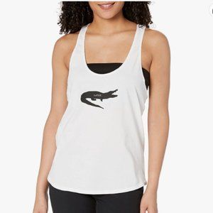 Prana Black and White Graphic Sleeveless Tank Top